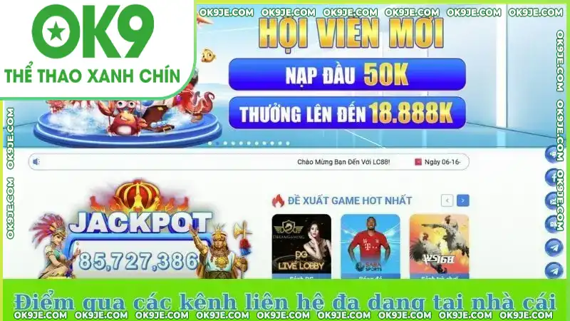 Điểm qua các kênh liên hệ đa dạng tại nhà cái