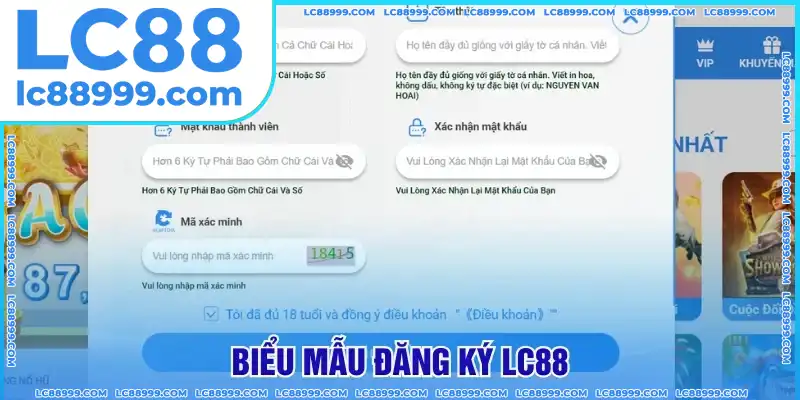 Form tạo ID đơn giản tại nhà cái