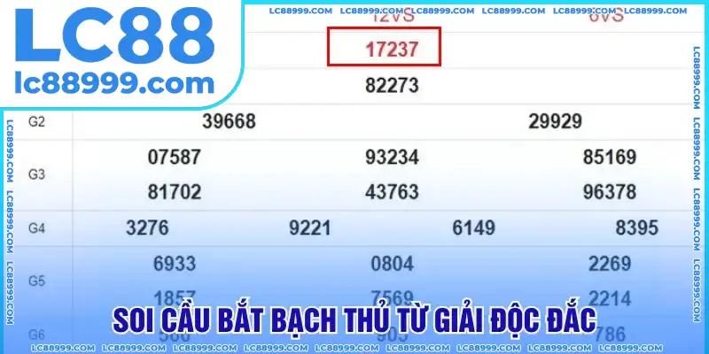 Soi cầu bắt bạch thủ từ giải độc đắc Soi cầu bắt bạch thủ từ giải độc đắc